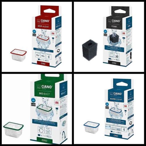 Ciano CF80 Aquarium Filter Media Set M (Medium) BUNDLE