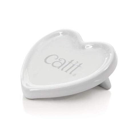 Image of Catit Creamy Heart Ceramic Dish