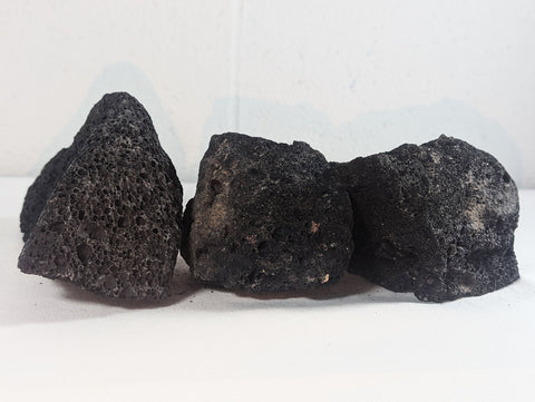 Image of Black Lava Rock Volcanic Decoration Aquascaping Aquarium 3 Piece 1.3kg (RC10065)