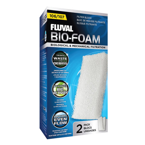 Image of Fluval 106/107 Foam Filter Block (2 Pack)