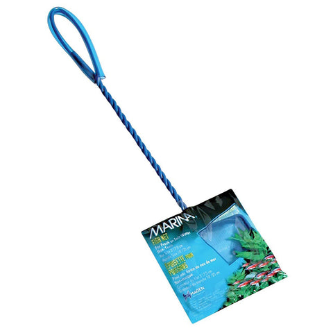 Image of Marina 3-Inch Blue Fine Nylon Fish Net with 10-Inch Handle