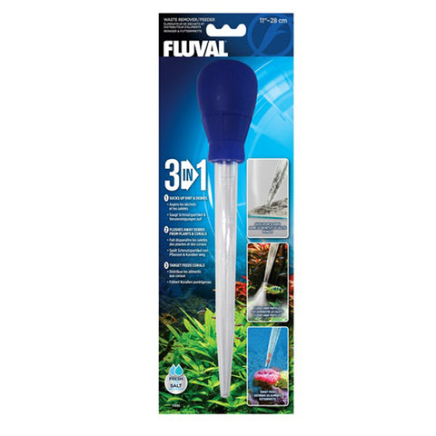 Image of Fluval 3-in-1 Waste Remover/Feeder 28cm (11")