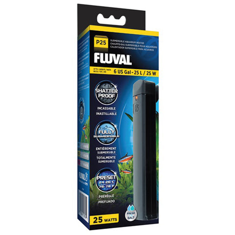Image of Fluval P 25w Submersible Aquarium Heater 25 L (6 US Gal)