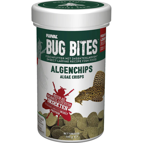 Image of Fluval Bug Bites Algae Crisps 100g