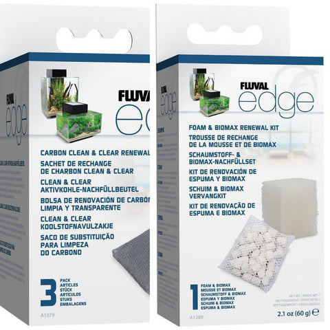 Image of Fluval Edge Foam/ Biomax and Carbon Renewal Kit BUNDLE