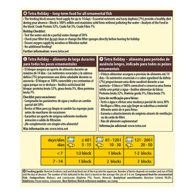 Tetra Holiday Food Menu 30g (up to 14 days)