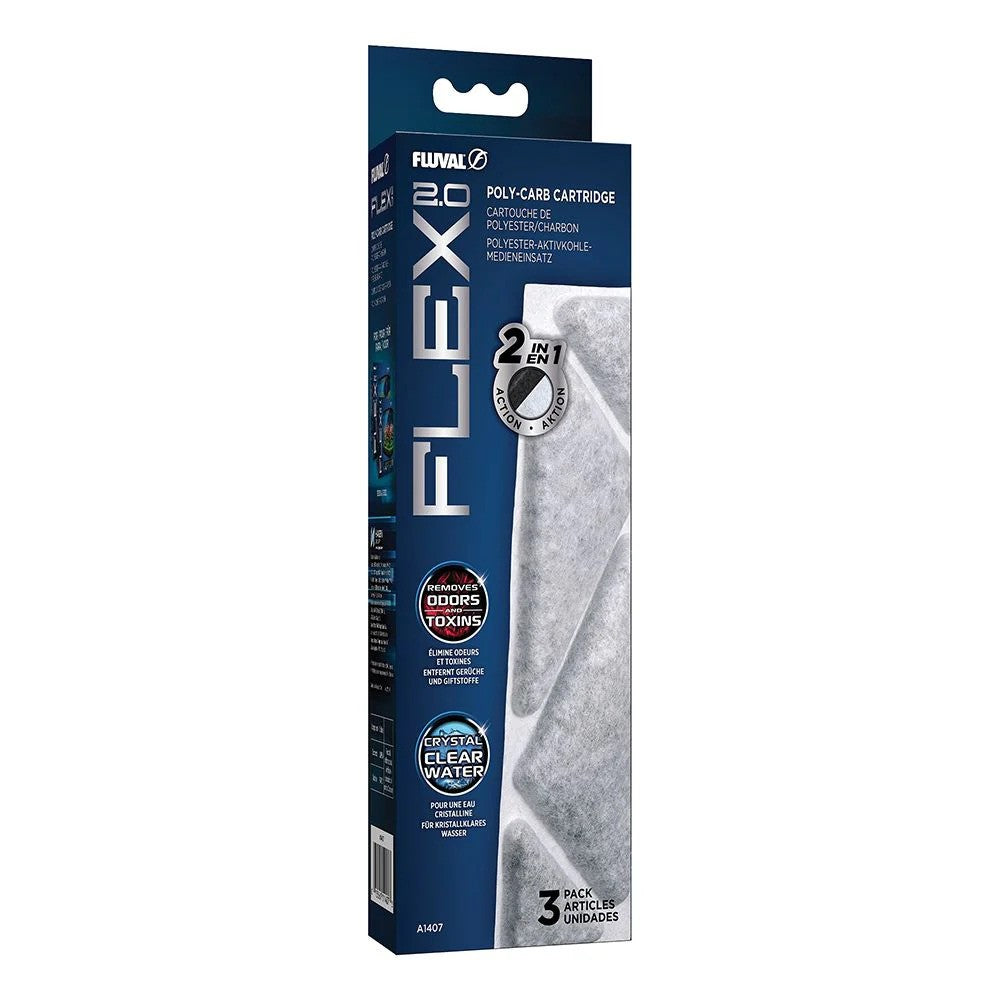 Fluval Flex 2.0 Poly Carbon Cartridge (3 Pack)