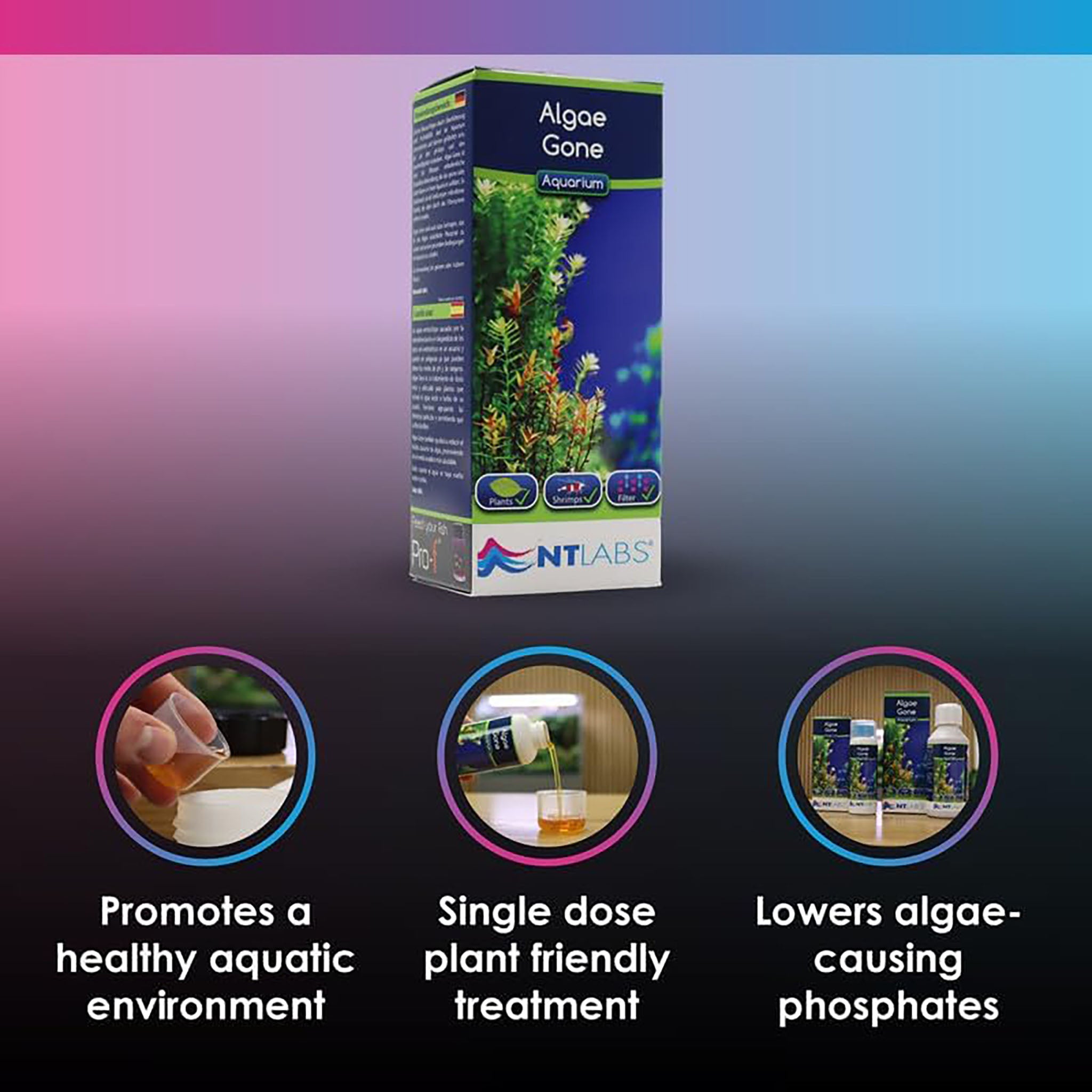 NT Labs Aquarium Algae Gone 250ml