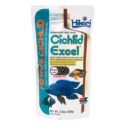 Hikari Cichlid Excel Medium floating pellets 250g