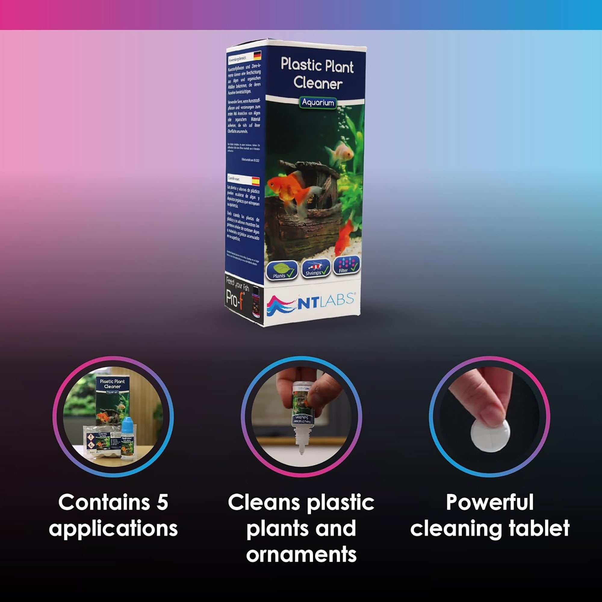 NT Labs Aquarium Plastic Plant Cleaner 100ml
