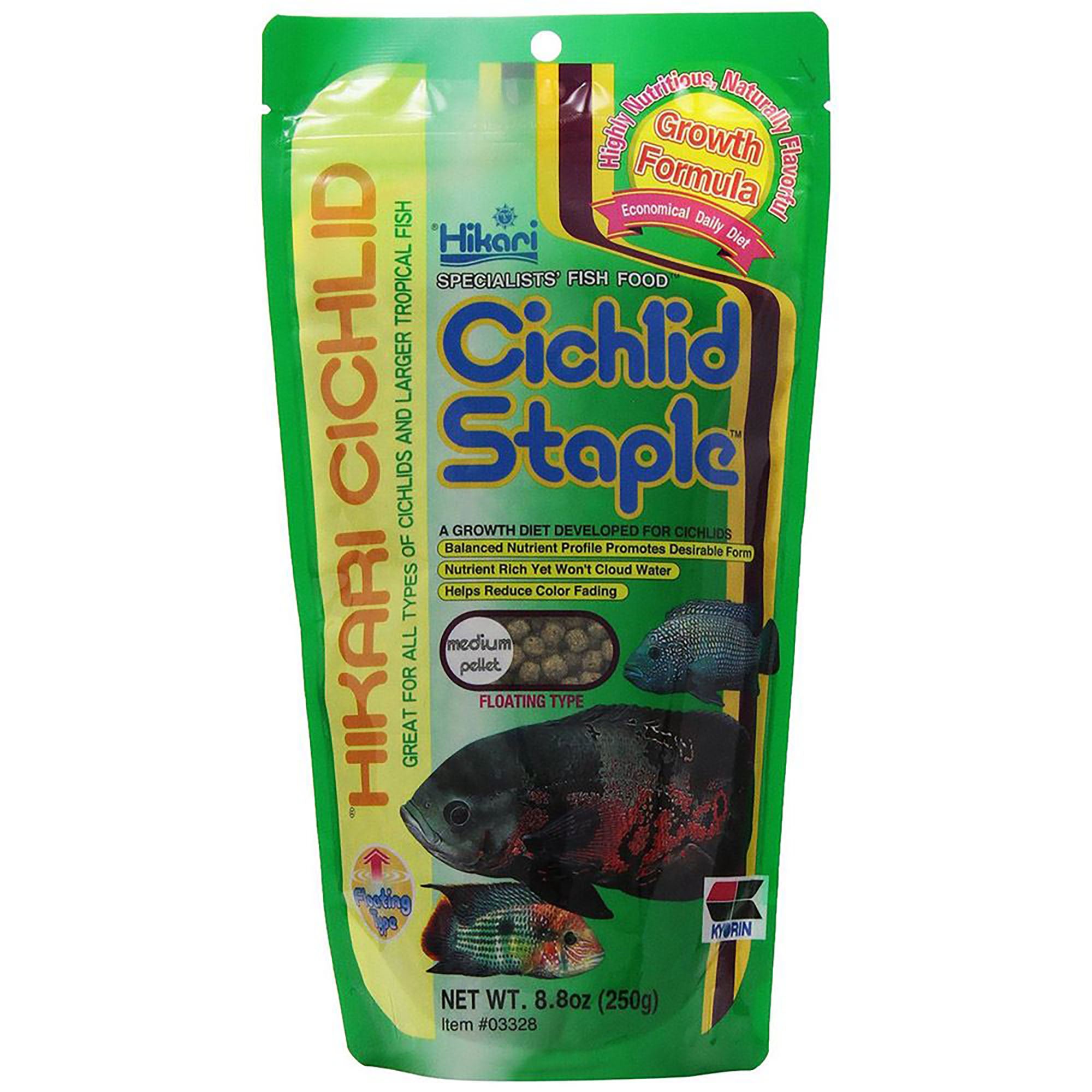 Hikari Cichlid Staple Medium floating pellets 250g