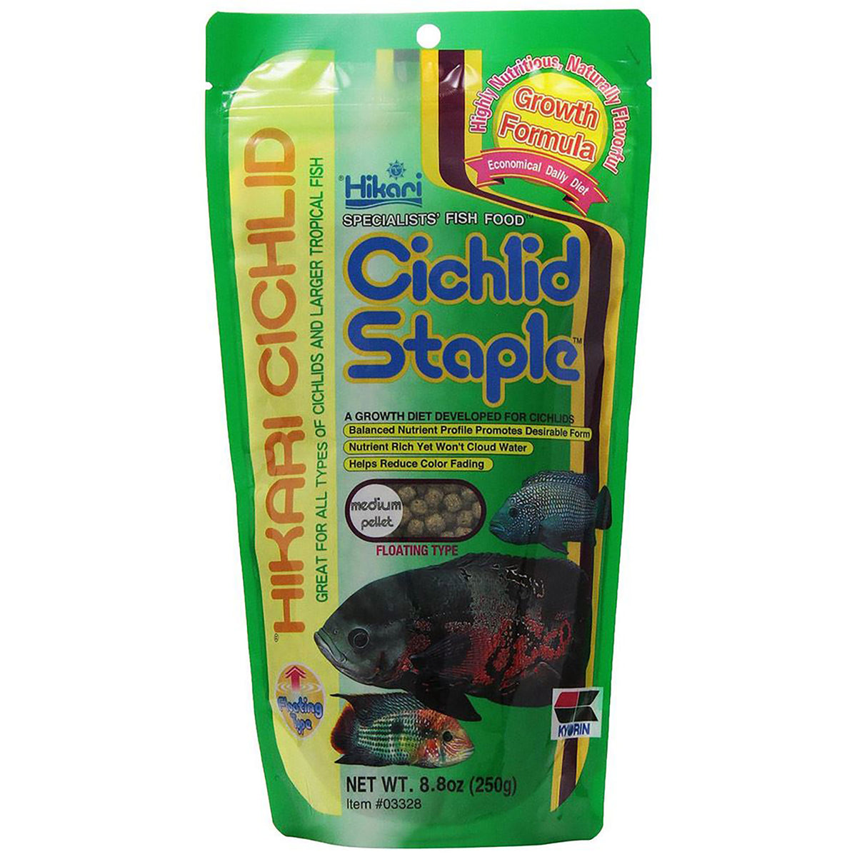 Hikari Cichlid Staple Medium floating pellets 250g