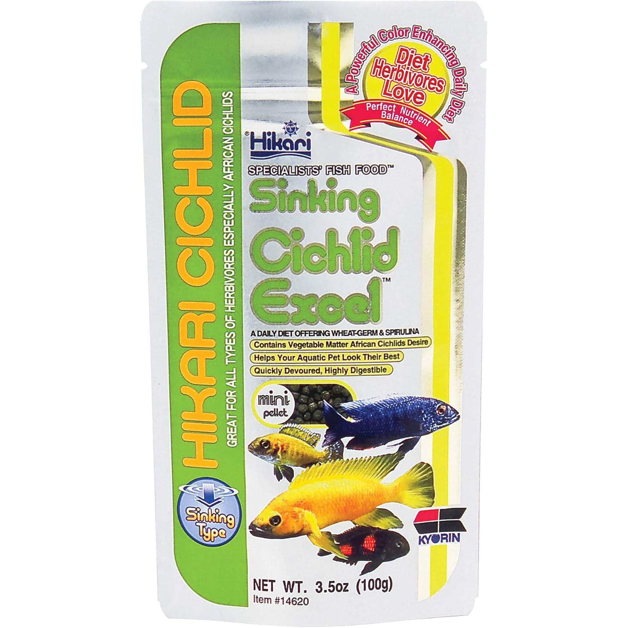 Hikari Sinking Cichlid Excel Mini pellets 100g