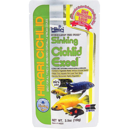 Hikari Sinking Cichlid Excel Mini pellets 100g
