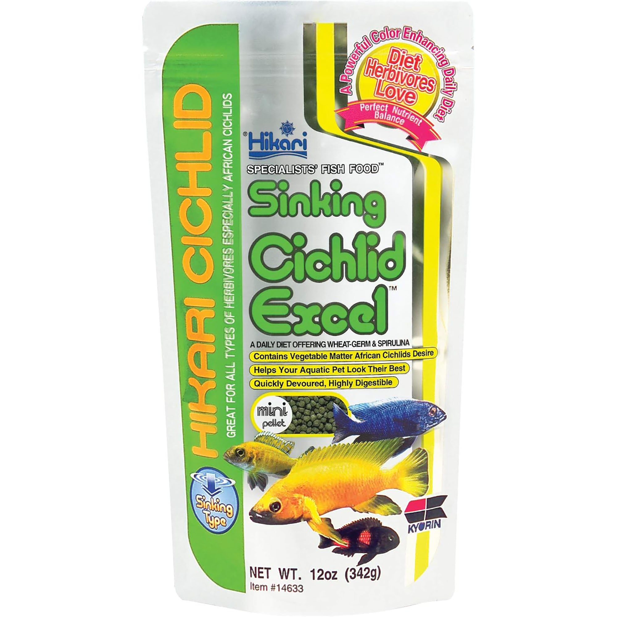 Hikari Sinking Cichlid Excel Mini pellets 342g