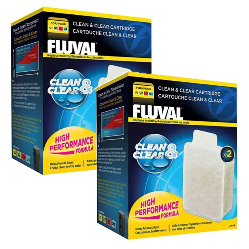 Fluval U Clean & Clear Cartridge 4 Pack Bundle