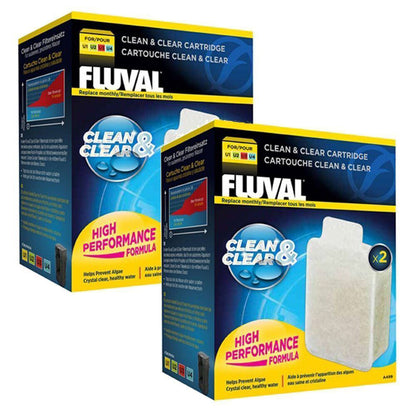 Fluval U Clean & Clear Cartridge 4 Pack Bundle