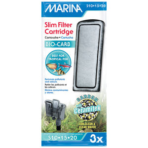 Marina Slim Filter Bio Carb Cartridges (3 packs of 3) BUNDLE
