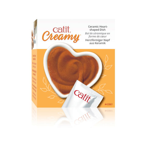 Image of Catit Creamy Heart Ceramic Dish