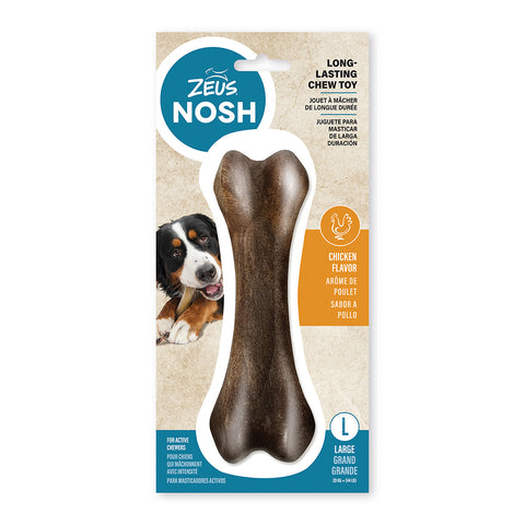 Image of Zeus Nosh Strong Chew Toy Bone Large Chicken 18.5cm (7.5in)