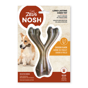 Zeus Nosh Strong Chew Toy Wishbone Medium Chicken 15cm (6in)