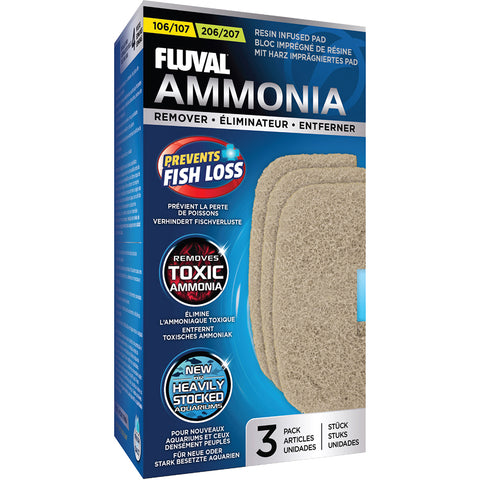 Image of Fluval 106/107 - 206/207 Ammonia Remover (3 packs of 2) BUNDLE