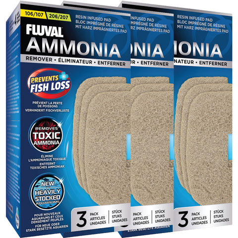 Image of Fluval 106/107 - 206/207 Ammonia Remover (3 packs of 2) BUNDLE