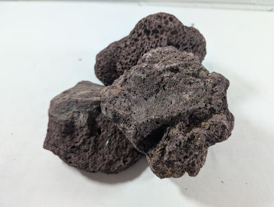 Red Lava Rock Volcanic Decoration Aquascaping Aquarium 3 Pieces 1.6kg (RC10035)