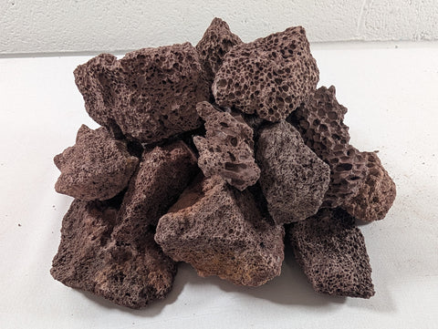 Image of Red Lava Rock Volcanic Decoration Aquascaping Aquarium Pieces 840g (RC10038)