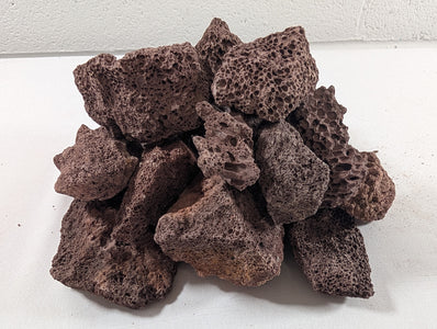 Red Lava Rock Volcanic Decoration Aquascaping Aquarium Pieces 840g (RC10038)