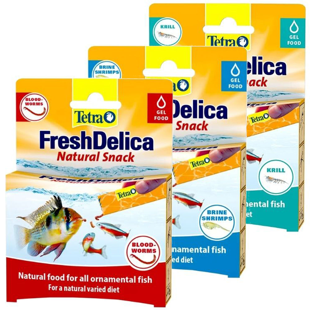 Tetra FreshDelica Gel Fish Food 16 x 3g