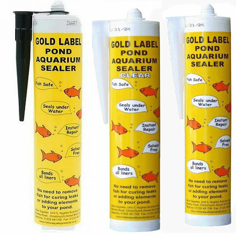 Gold Label Pond & Aquarium Sealer 290ml (Black, Clear, White)