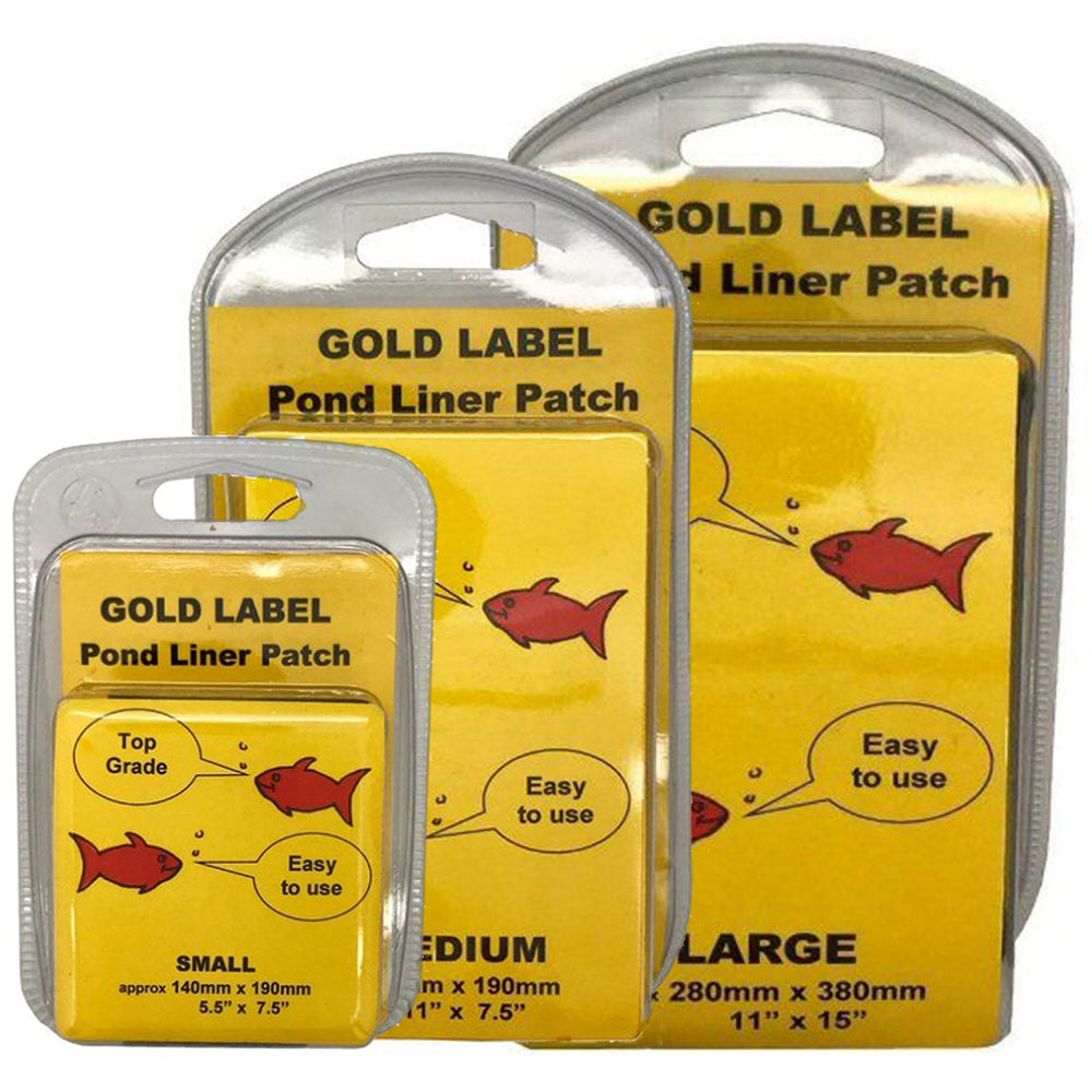 Gold Label Pond Liner Patch Repair Kit – Small, Medium, Large (5.5"–15")