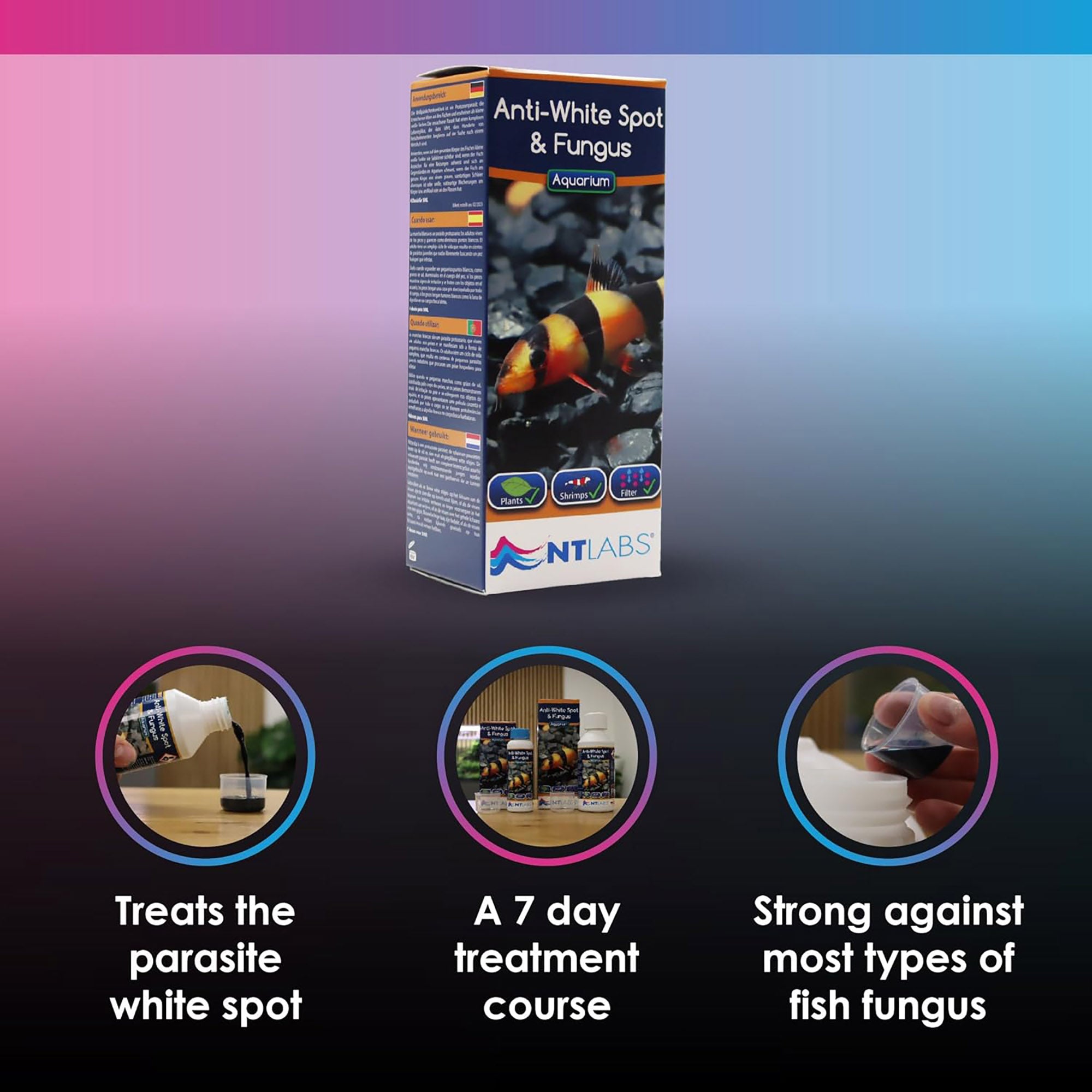 NT Labs Aquarium Anti-White Spot & Fungus 100/250ml