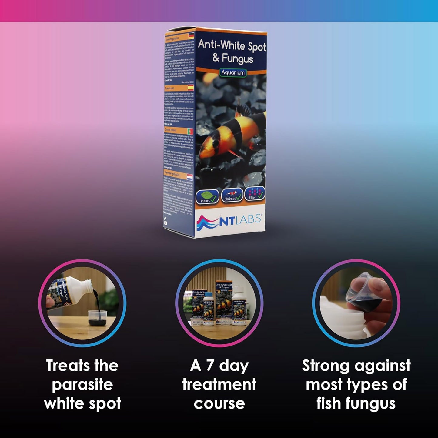NT Labs Aquarium Anti-White Spot & Fungus Treatment