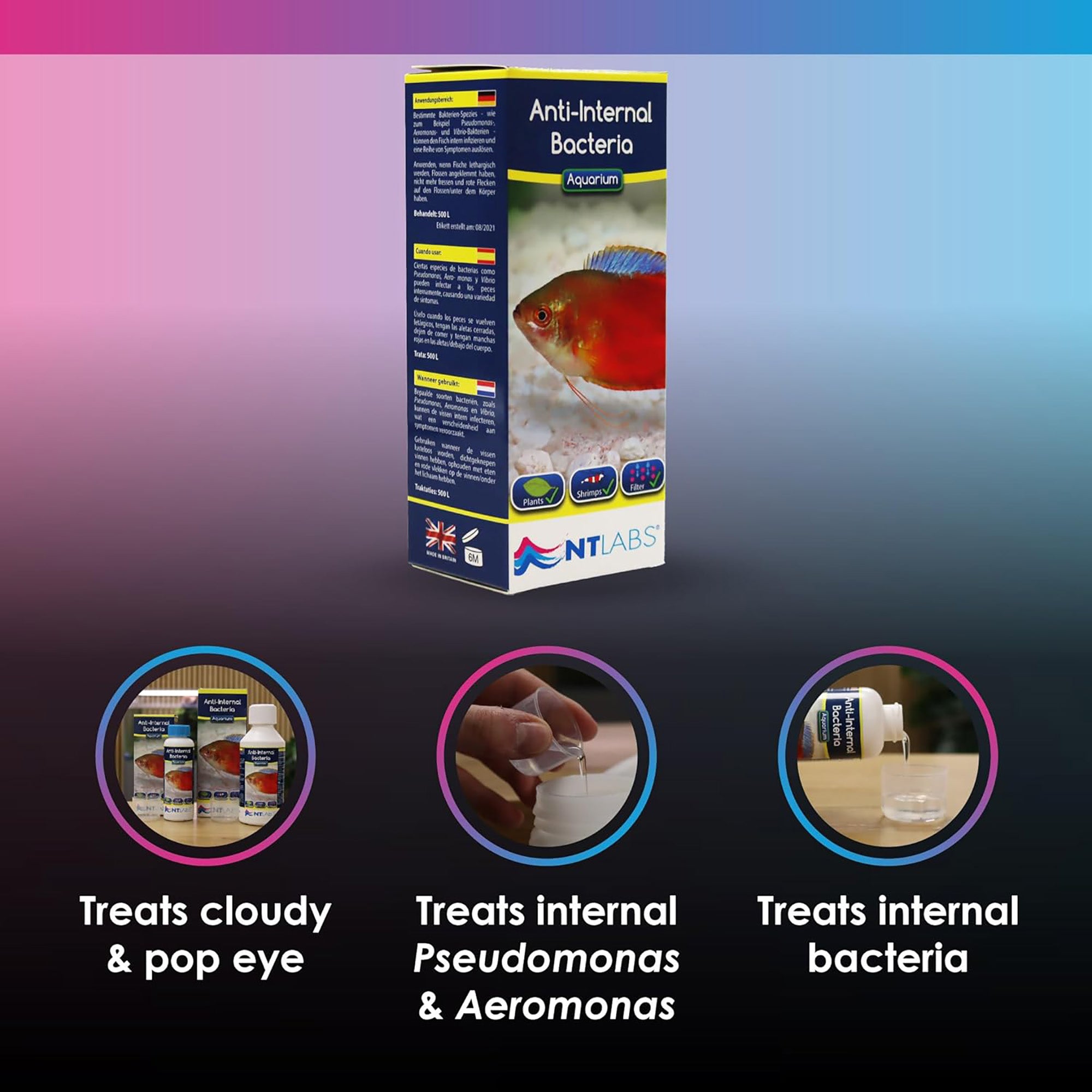 NT Labs Aquarium Anti-Internal Bacteria Treatment