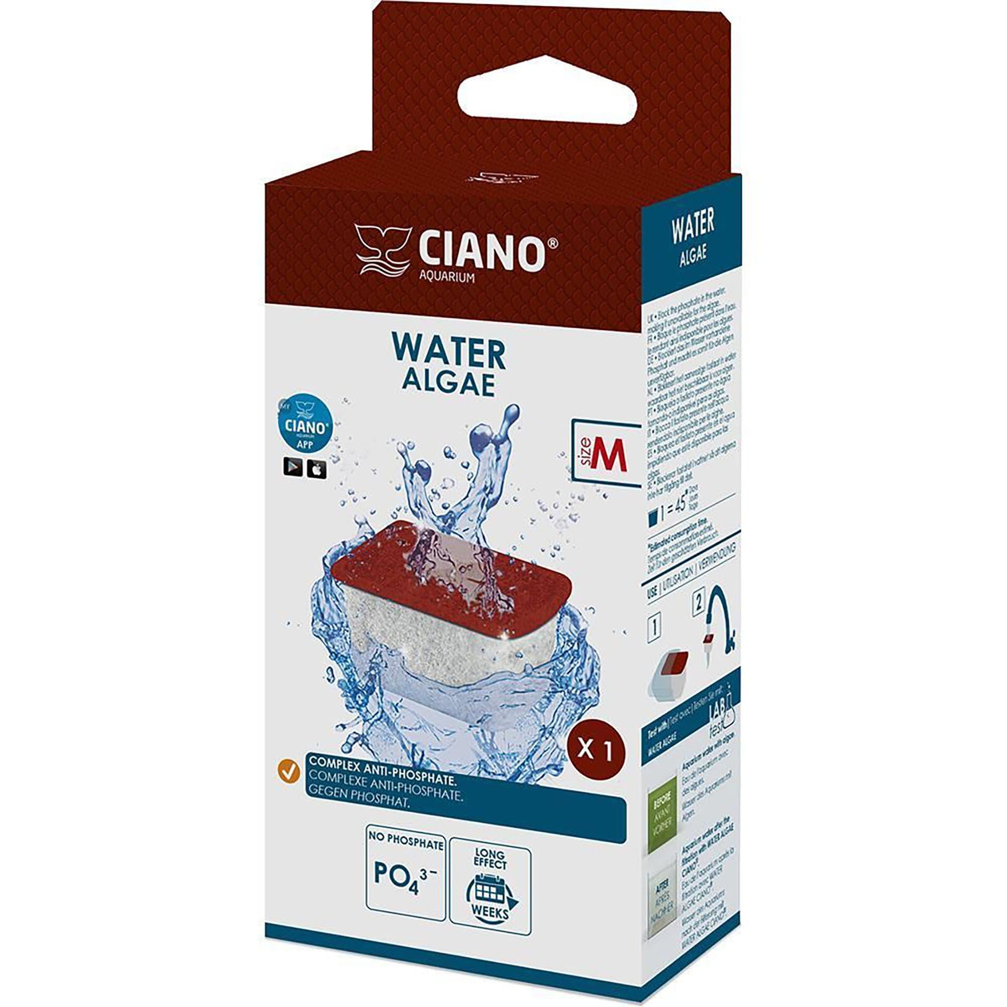 Ciano CF80 Media Cartridge M (Medium) Water Clear/Stop Algae/Bio-Bact/Foam
