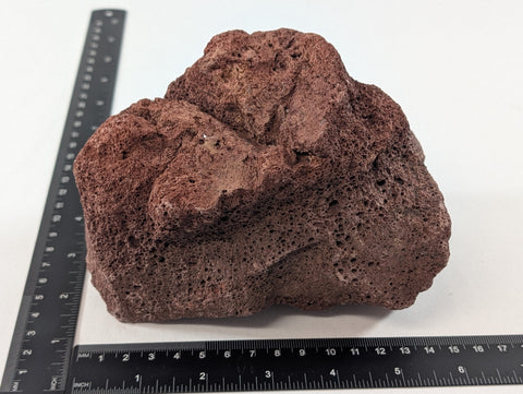 Image of Red Lava Rock Volcanic Decoration Aquascaping Aquarium 1 Piece 1kg (RC10014)