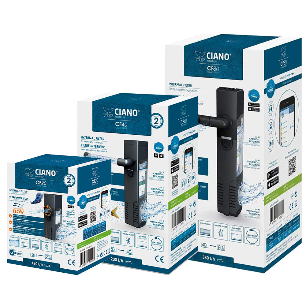 Ciano CF20/40/80 Aquarium Internal Filter 5-80 L