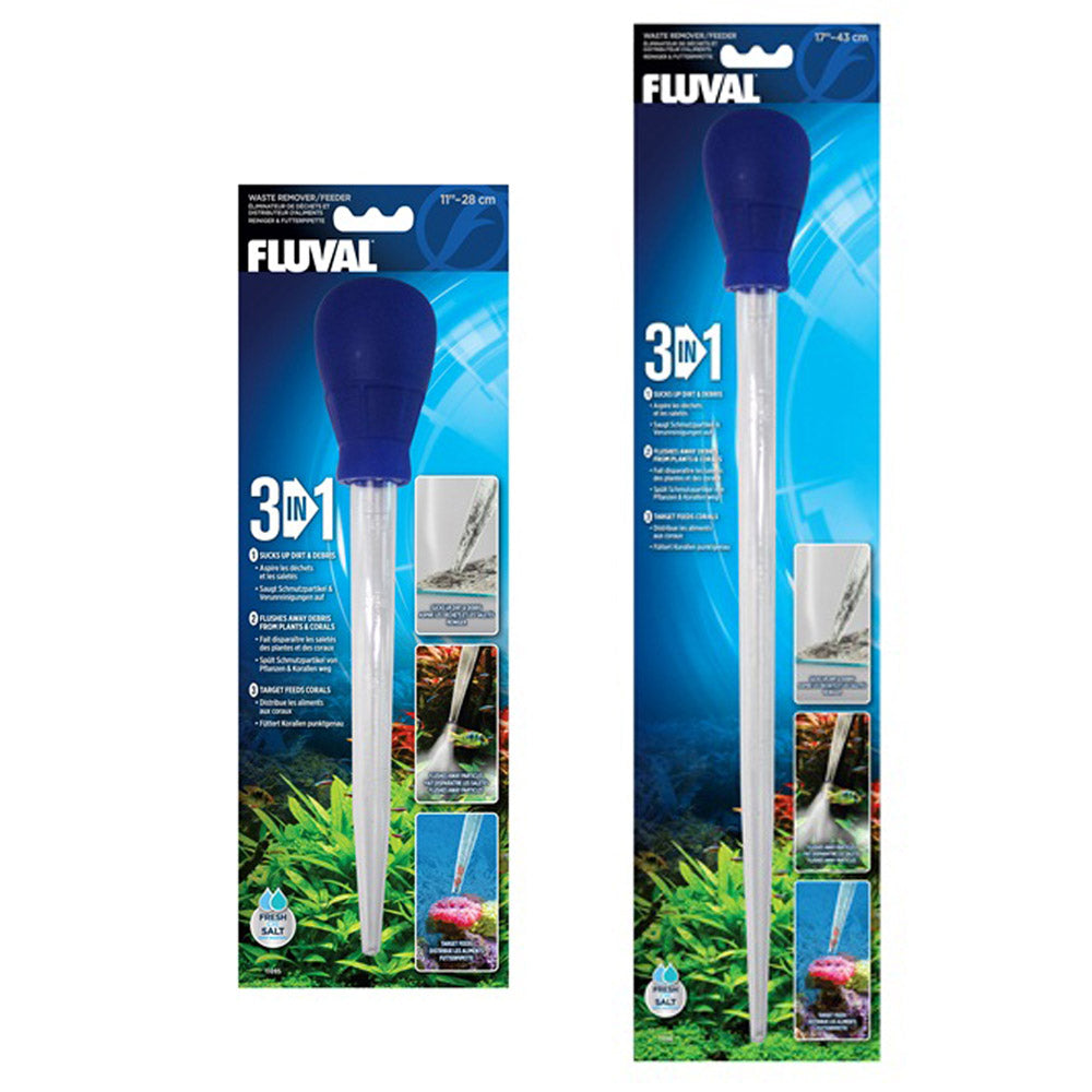 Fluval 3-in-1 Waste Remover/Feeder 28cm (11")/43cm (17")