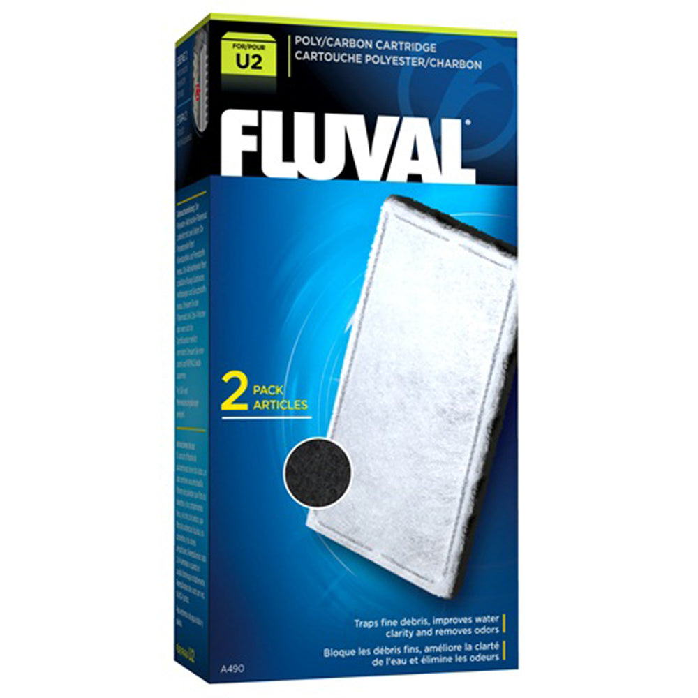 Fluval U2 Stage 2 Poly-Carb Cartridge 2 Pack