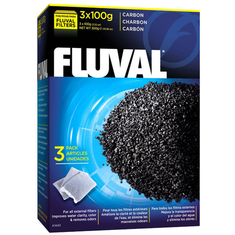 Image of Fluval Activated Filter Carbon 3 x 100g Bags