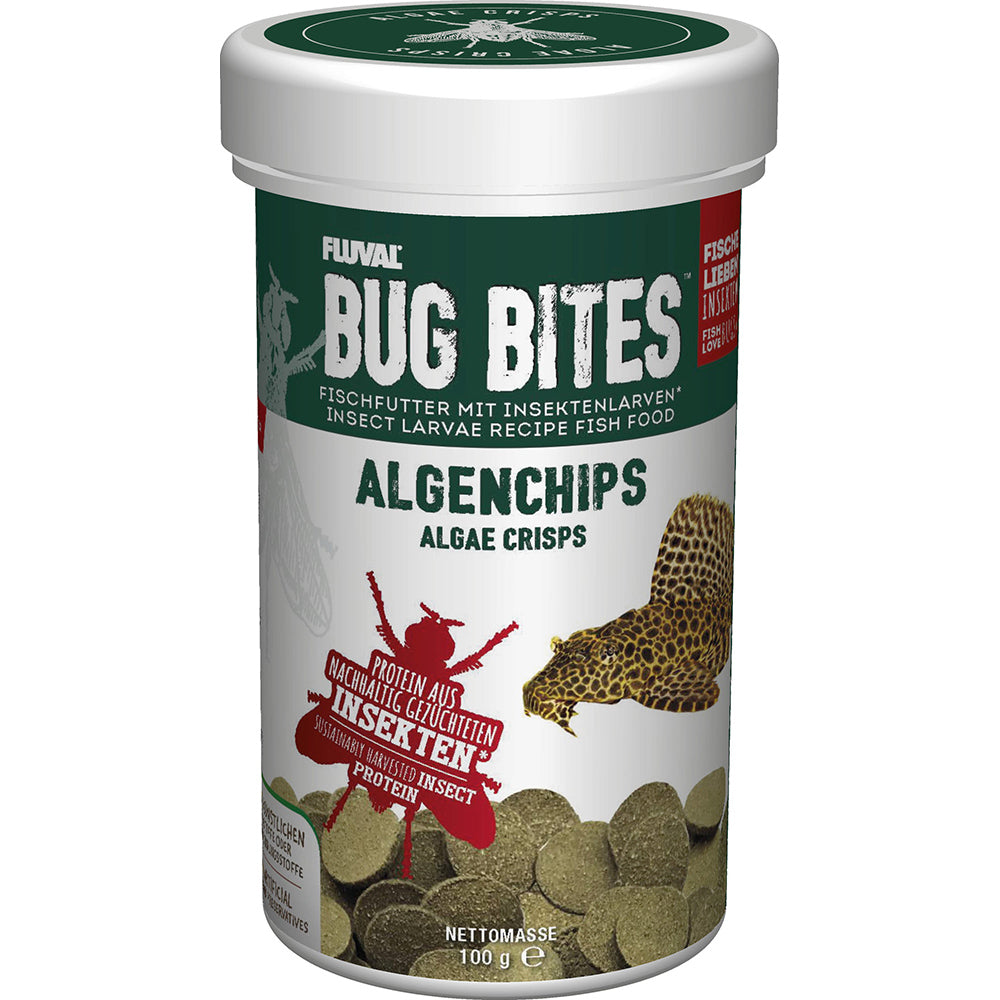 Fluval Bug Bites Algae Crisps 100g