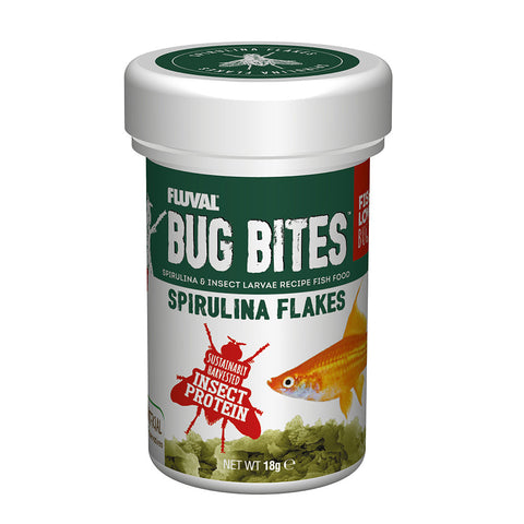 Image of Fluval Bug Bites Spirulina Flakes 18g