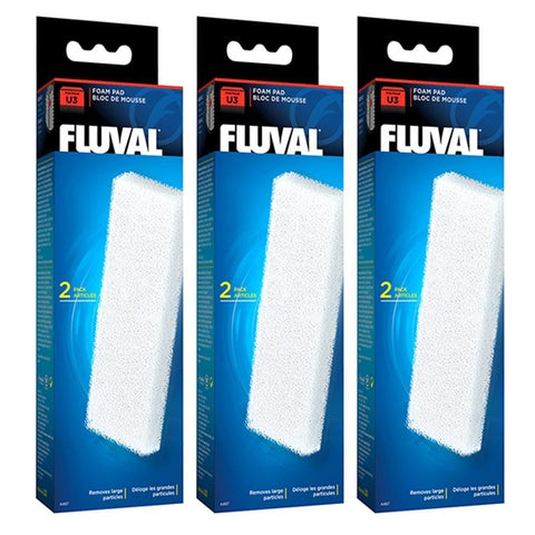 Image of Fluval U3 Aquarium Filter Foam Pads 3 Packs of 2 BUNDLE