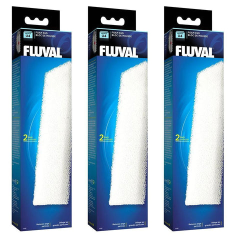 Image of Fluval U4 Aquarium Filter Foam Pads 3 Packs of 2 BUNDLE